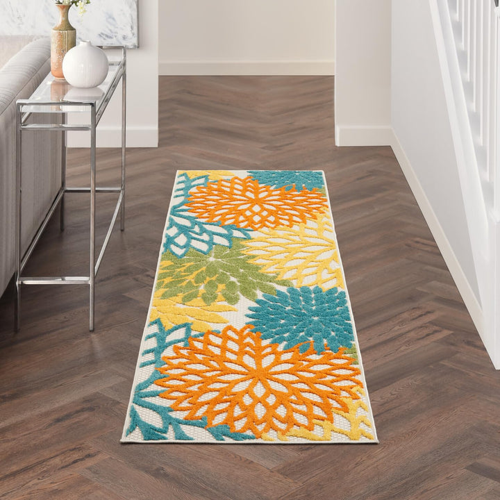 Nourison Aloha Floral Modern, Indoor/Outdoor Area Rug