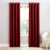 Sun Zero Barrow Energy Efficient Grommet Curtain Single Panel 54 x 95 - Brick