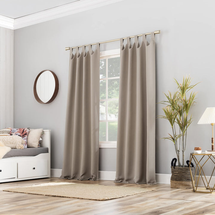 Sun Zero Hayden Energy Saving Blackout Tab Top 1-Piece Curtain Panel, Single Panel