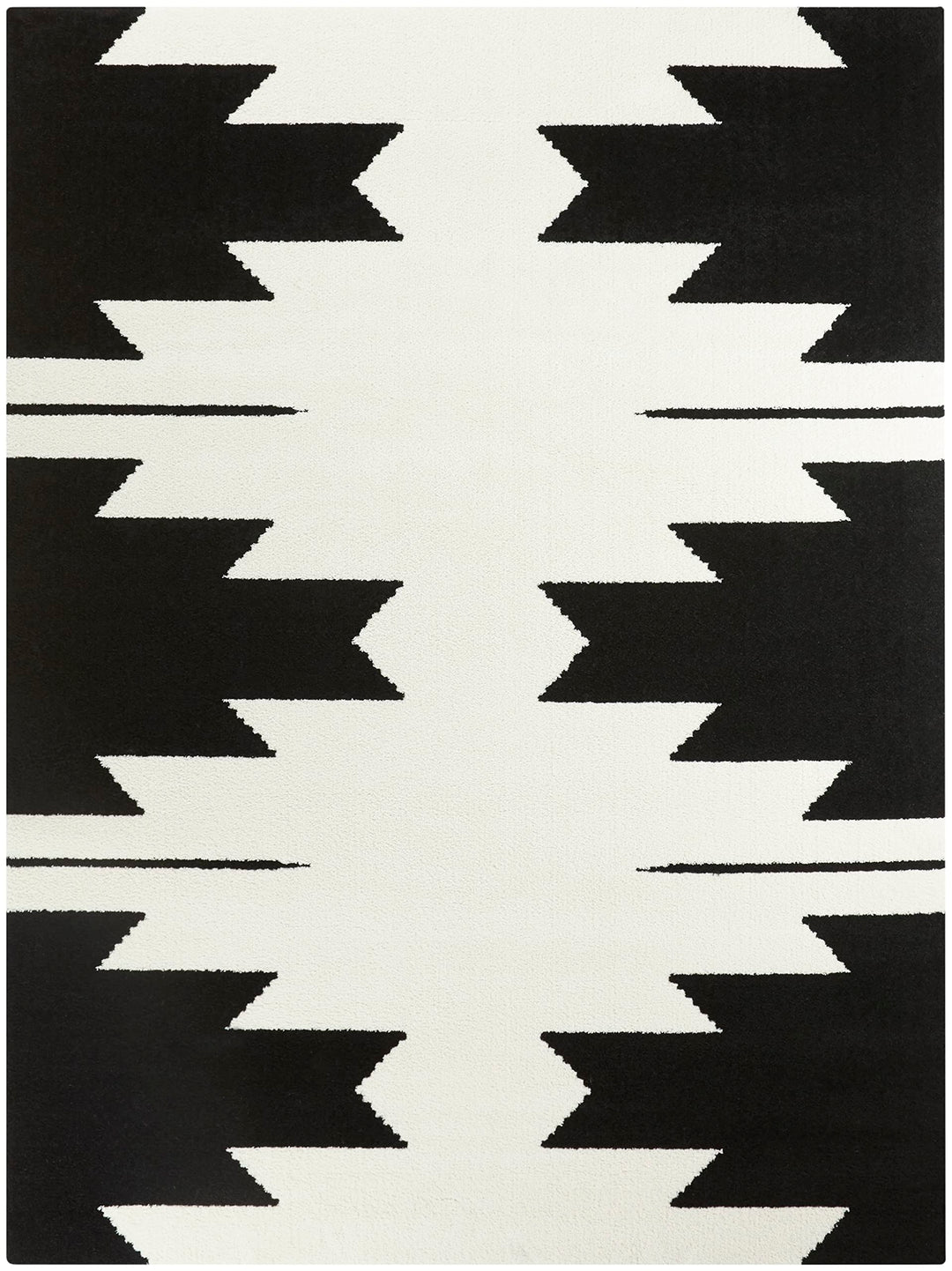 Balta Rugs Nicholas Modern Southwestern Area Rug Black 5' 3" x 7' 5'3" x 7' - Black