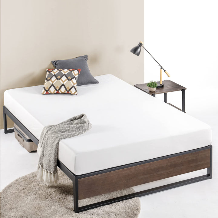 ZINUS GOOD DESIGN Award Winner Suzanne 14 Inch Bamboo and Metal Platforma Bed Queen