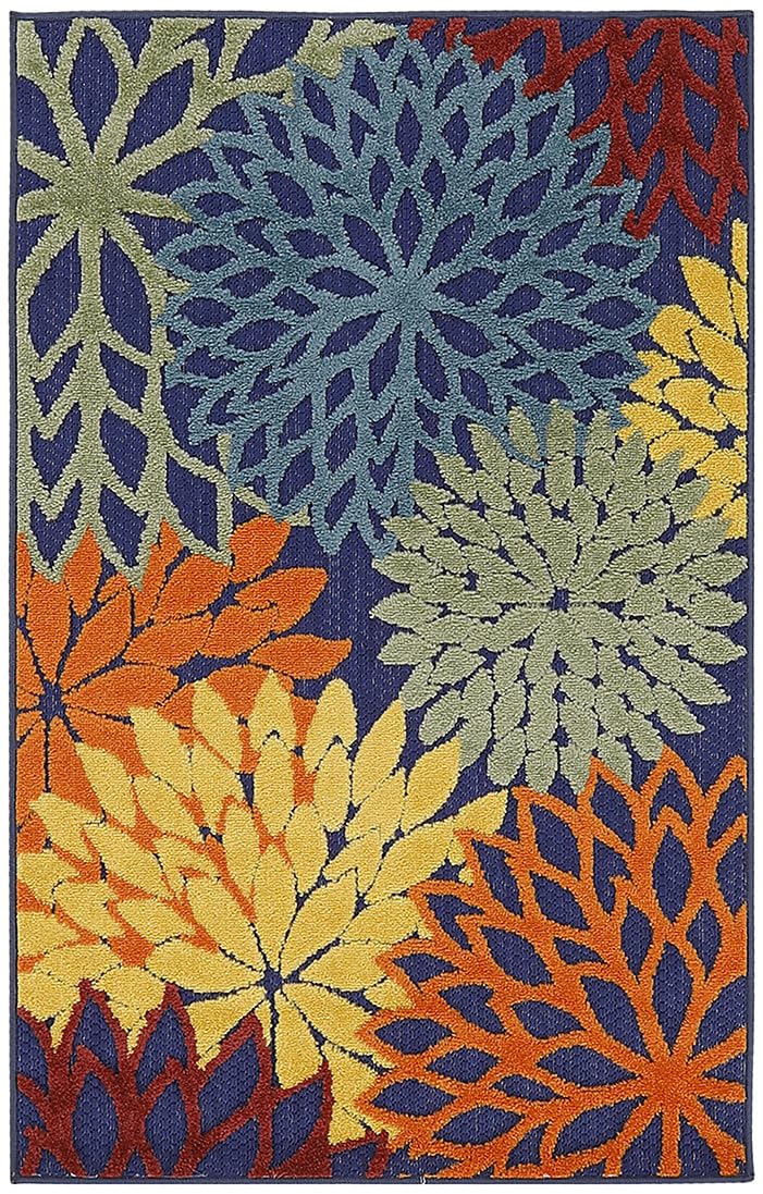 Nourison Aloha Floral Modern, Indoor/Outdoor Area Rug