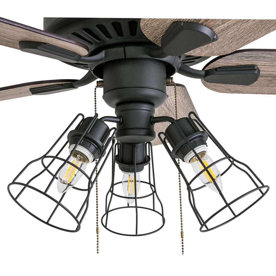 Prominence Home Inland Seas 52 Inch Industrial Style LED Ceiling Fan with