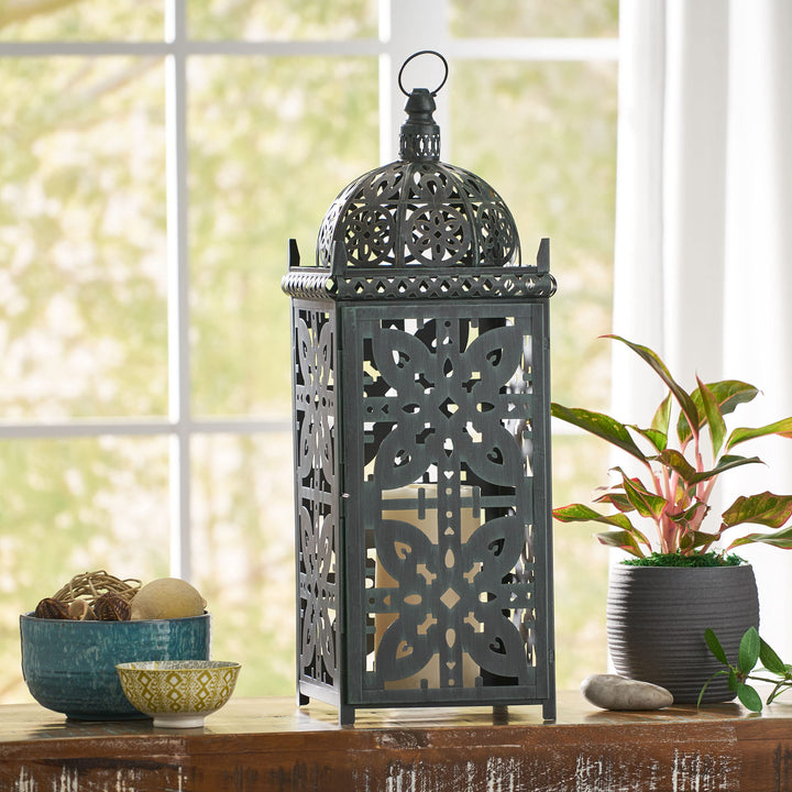 Christopher Knight Home Jenera Lantern Large Patina