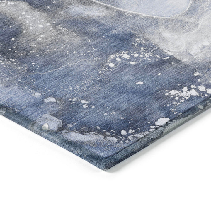 Machine Washable Indoor/ Outdoor Abstract Chantille Rug