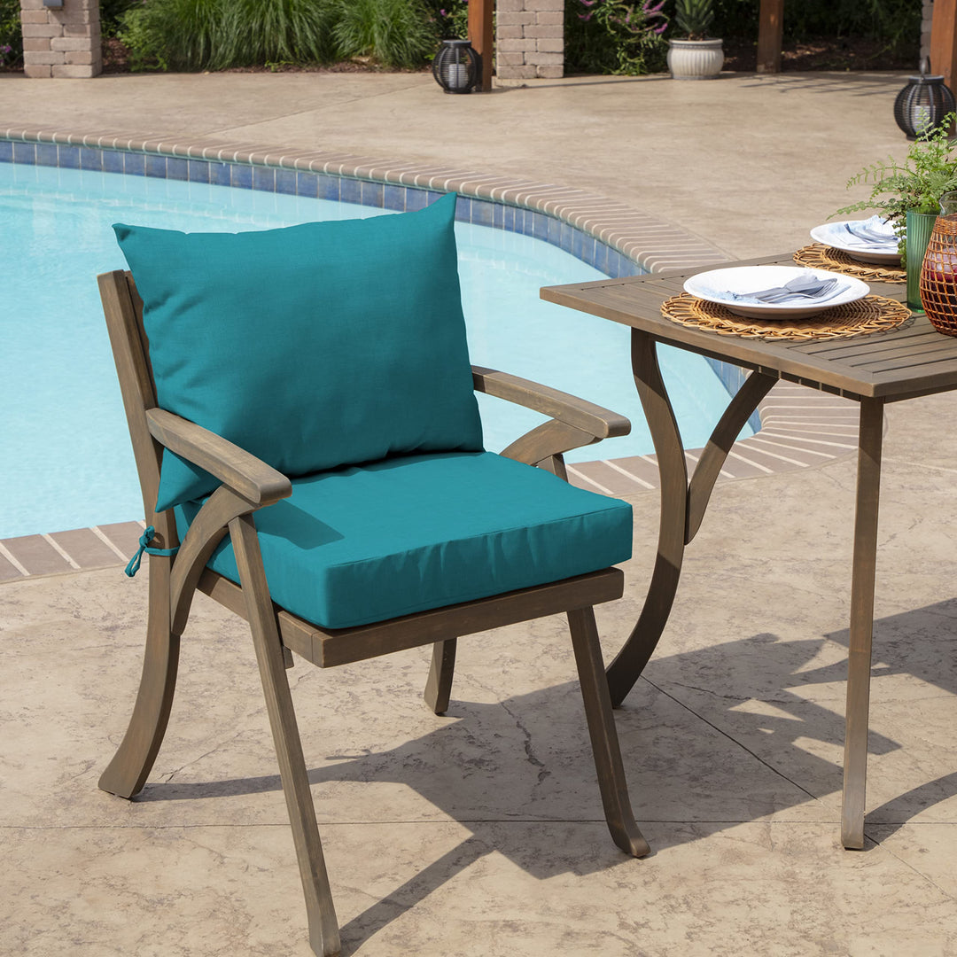 Arden Selections Outdoor Dining Chair Cushion 21 x 21 Rain-Proof Fade Leala