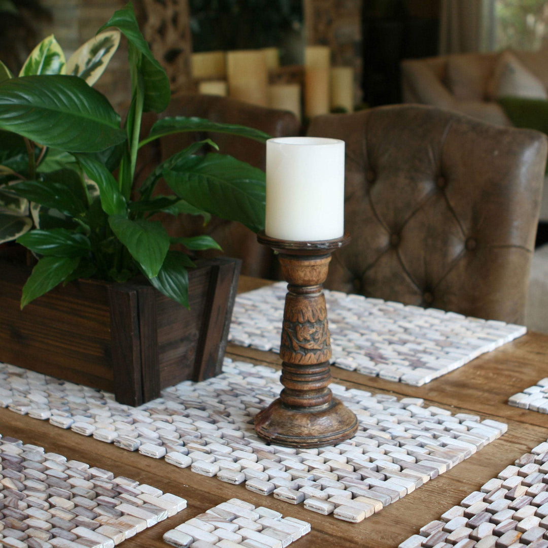 Hip-o Modern Living Handmade White Wash Finish Rosewood Table Runner (Indonesia)