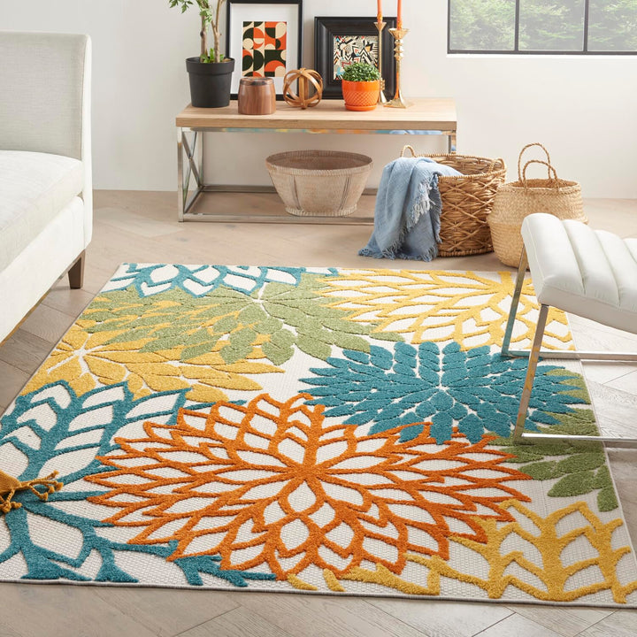 Nourison Aloha Floral Modern, Indoor/Outdoor Area Rug