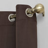 Sun Zero Soho Blackout Energy Efficient Grommet urtain Single Panel 54" x 95" 54 w x 95 l - Chocolate