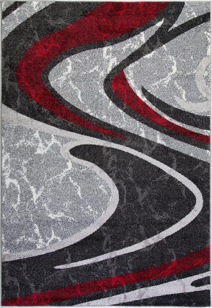 Ladole Rugs Innovative Spirals Abstract Pattern Area Rug Living Room Bedroom 5'3" x 7'6" (160cm x 230 cm)