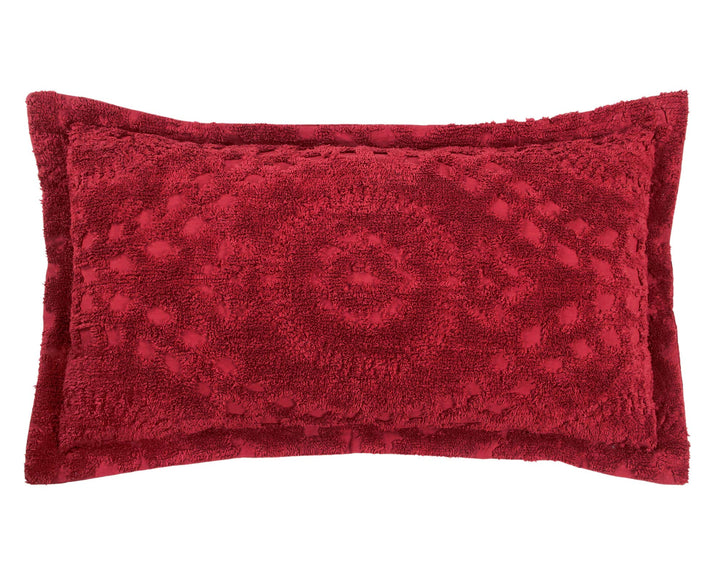 Better Trends Rio Collection is Super Soft and Light Weight in Floral Design Burgundy - King Sham