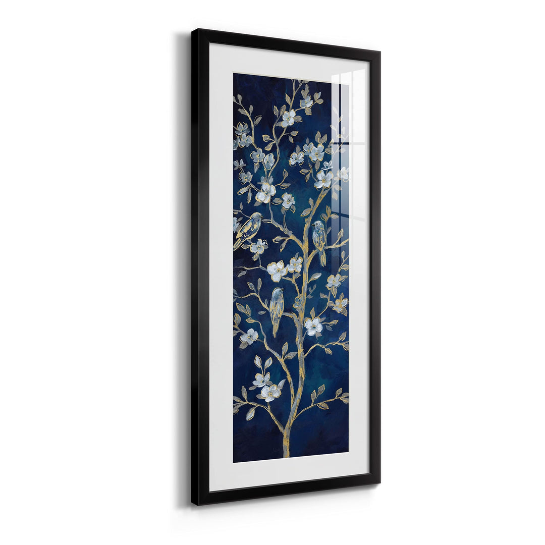 Indigo Spring Gallery Framed Print Mid-Century Modern Contemporary Rectangle