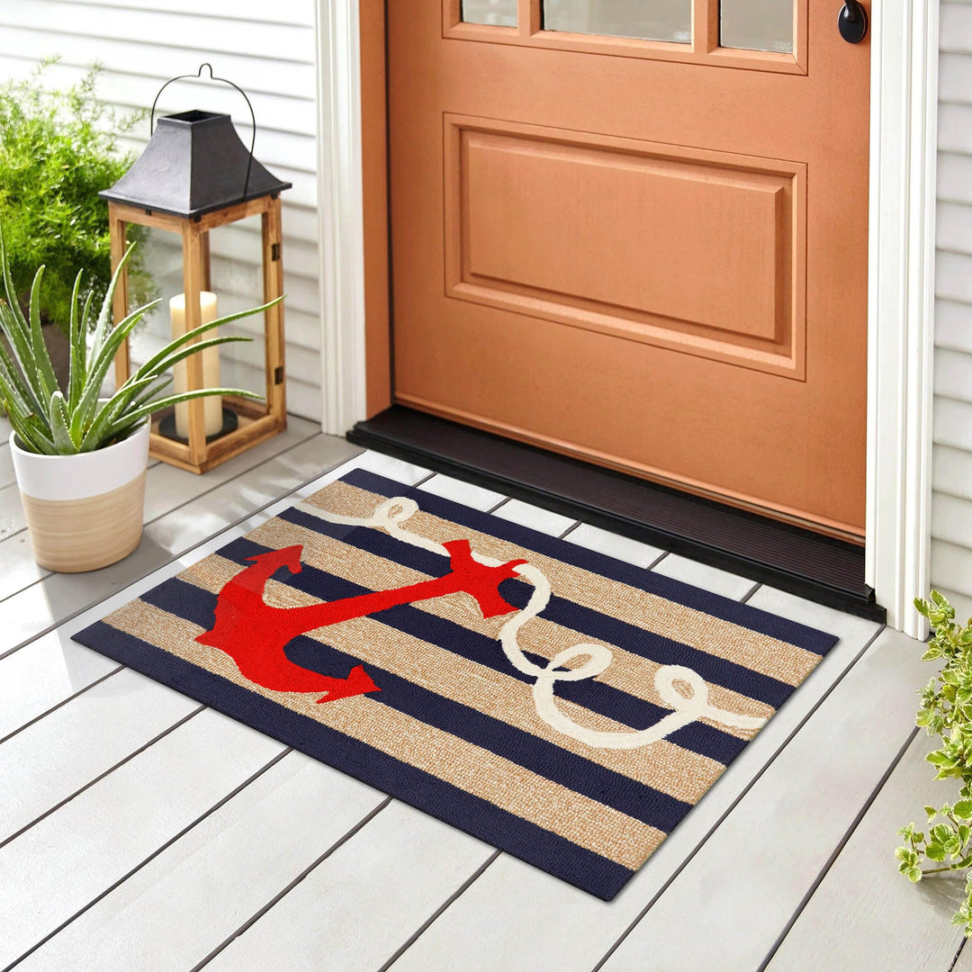 Liora Manne Anchor Frontporch Indoor/Outdoor Rug 2' x 3'