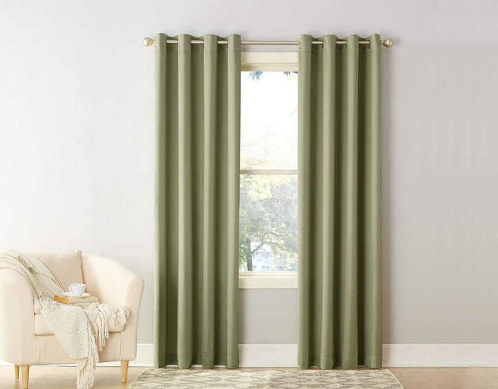 Sun Zero Talisha Grommet Room Darkening Window Curtain Panel