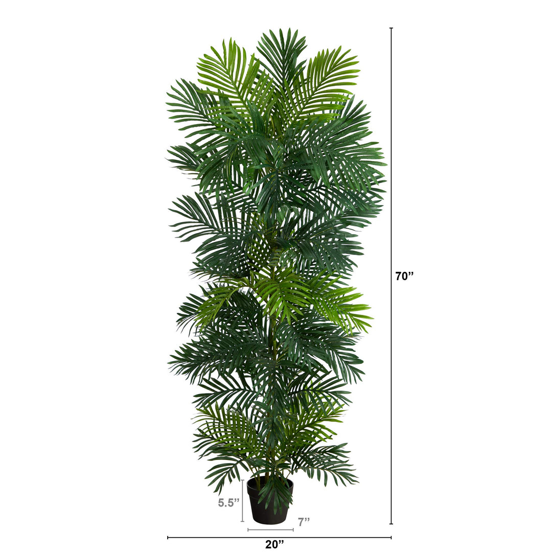 Nearly Natural 70in. Areca Artificial Palm Tree UV Resistant (Indoor/Outdoor)