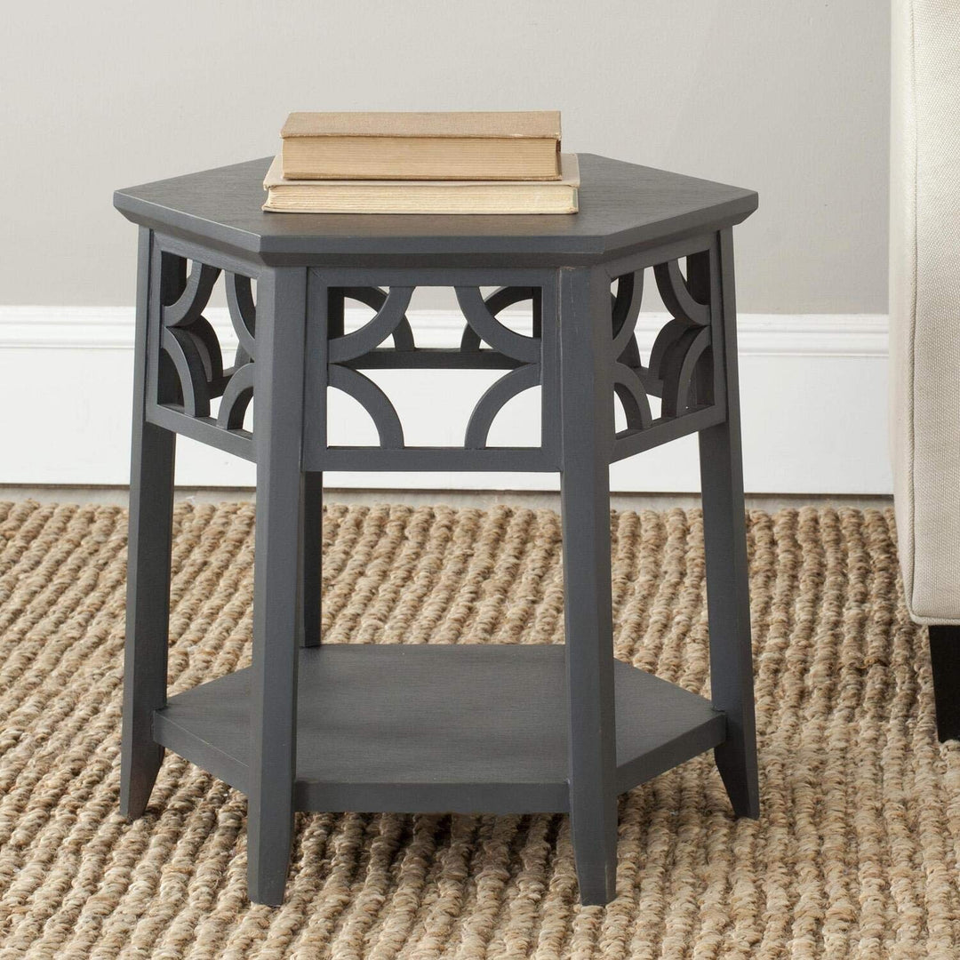 Safavieh American Homes Collection Connor Light Brown Hexagon End Table