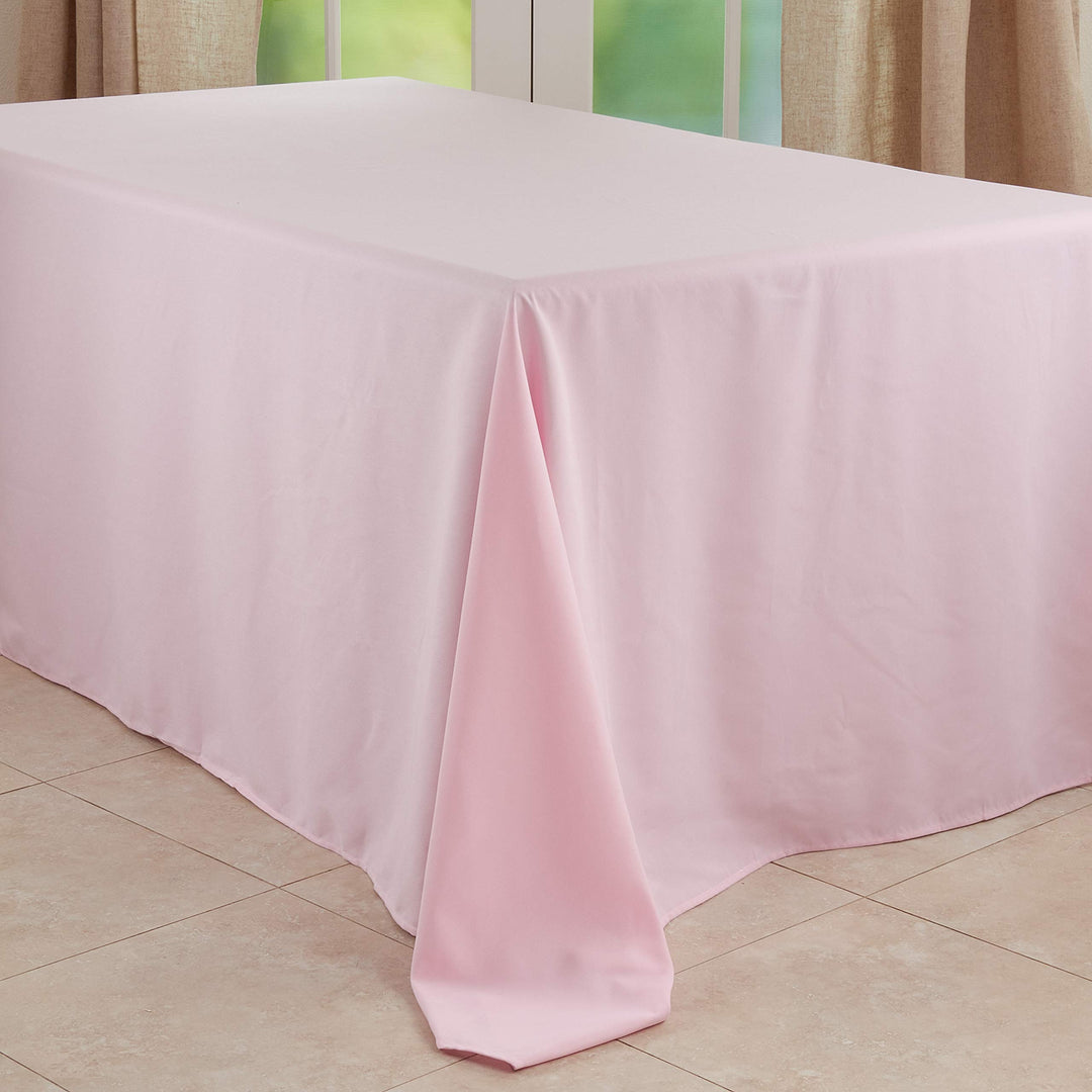 SARO LIFESTYLE Collection Casual Design Everyday Tablecloth 90" x 120" Pink