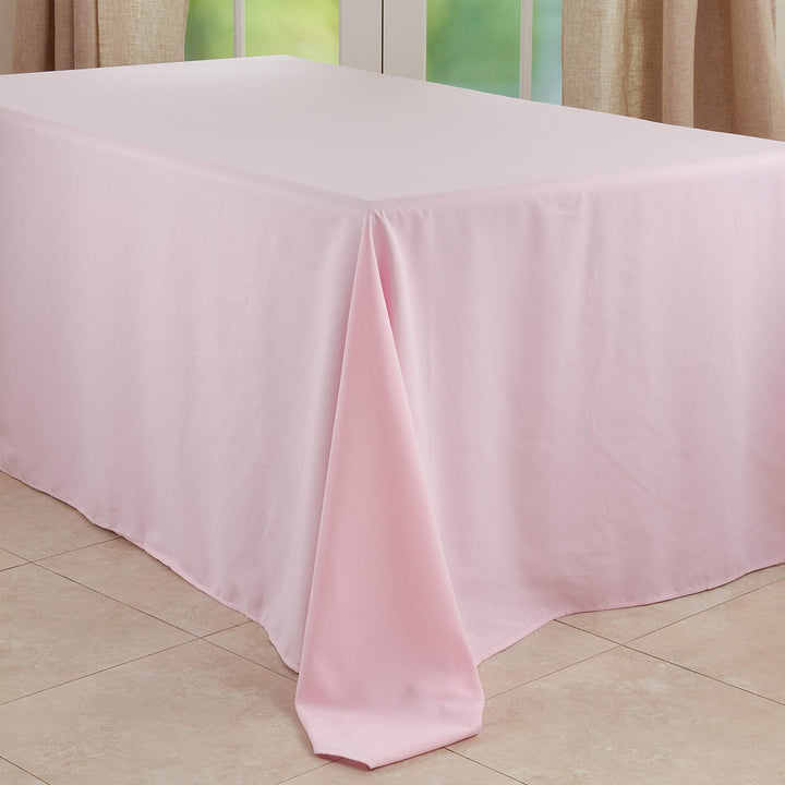 SARO LIFESTYLE Collection Casual Design Everyday Tablecloth 90" x 120" Pink