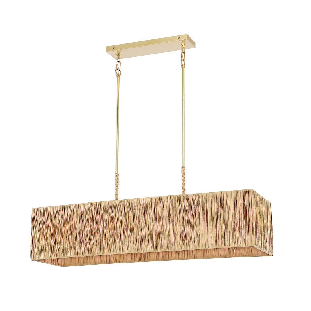 Lighting Extendable 40 in. W X 12 D 18-48 H Beige Gold Modern Contemporary