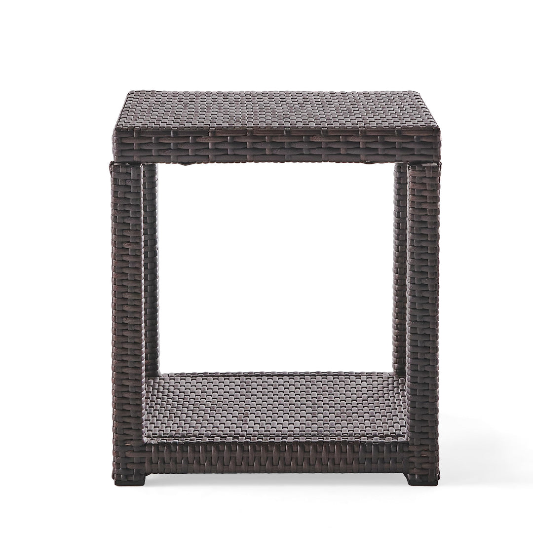 Christopher Knight Home Boracay Outdoor Wicker Accent Table Multibrown Multi-Brown