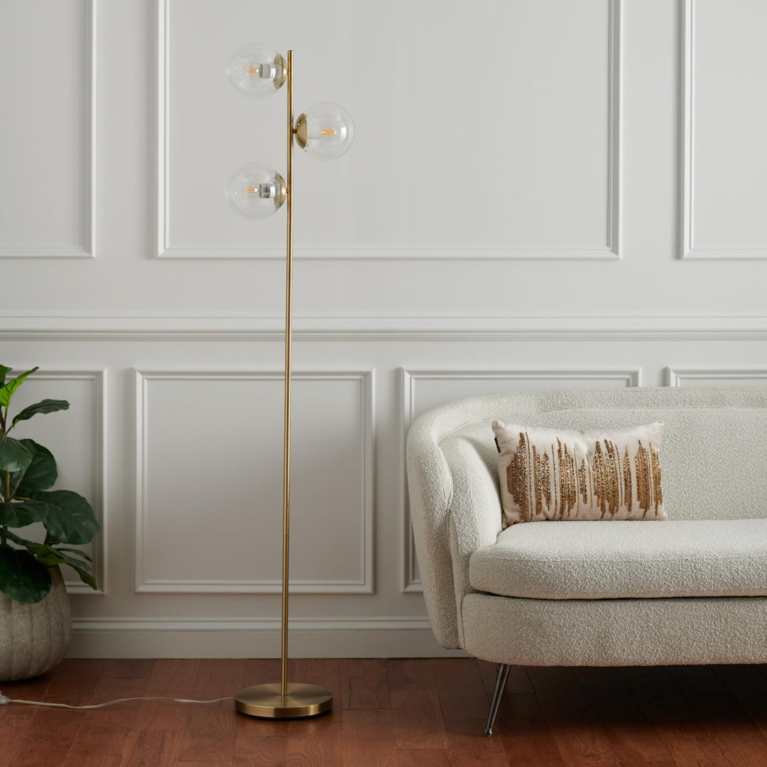 Lighting Modern 65-inch Floor Lamp 12 in. W X 11 D 65 H Gold Contemporary