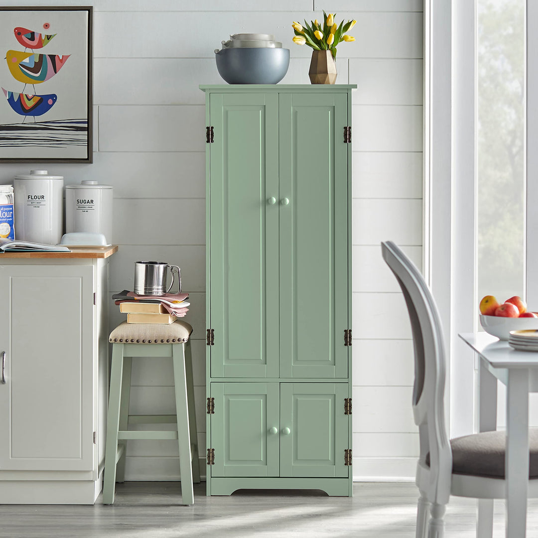 Simple Living Aston Modern Farmhouse Extra-Tall Cabinet Antique