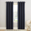 Sun Zero Barrow Energy Efficient Grommet Curtain Single Panel 54 x 95 - Navy