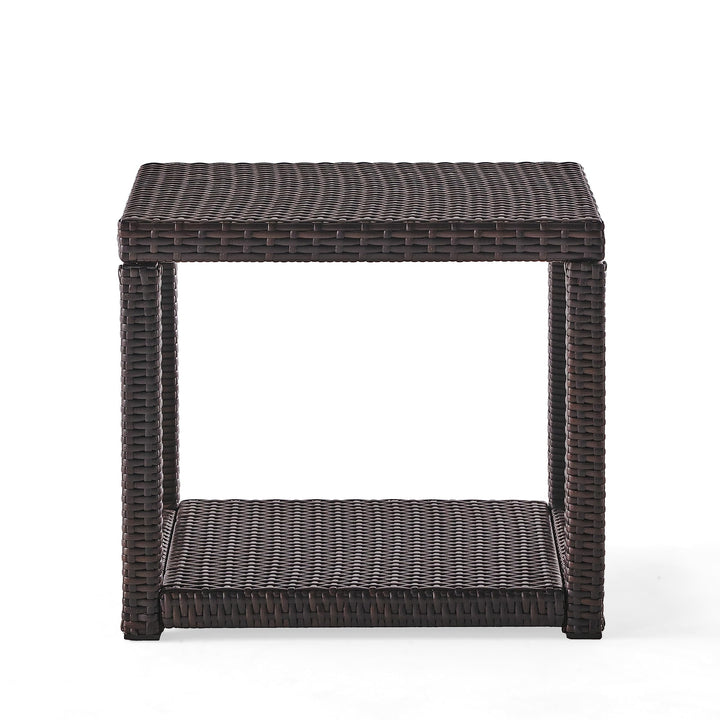 Christopher Knight Home Boracay Outdoor Wicker Accent Table Multibrown Multi-Brown