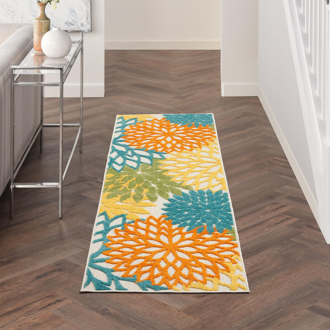 Nourison Aloha Floral Modern, Indoor/Outdoor Area Rug