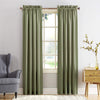 Sun Zero Barrow Energy Efficient Rod Pocket Curtain Single Panel 54 x 108 - Sage Green