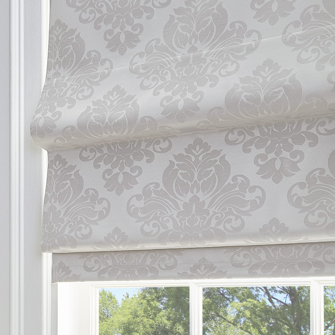 Damask Room Darkening Cordless Roman Shade