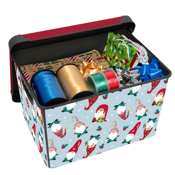 Simplify "Gnome Sweet Gnome Design Storage Bin|Christmas Tote|Holiday Décor