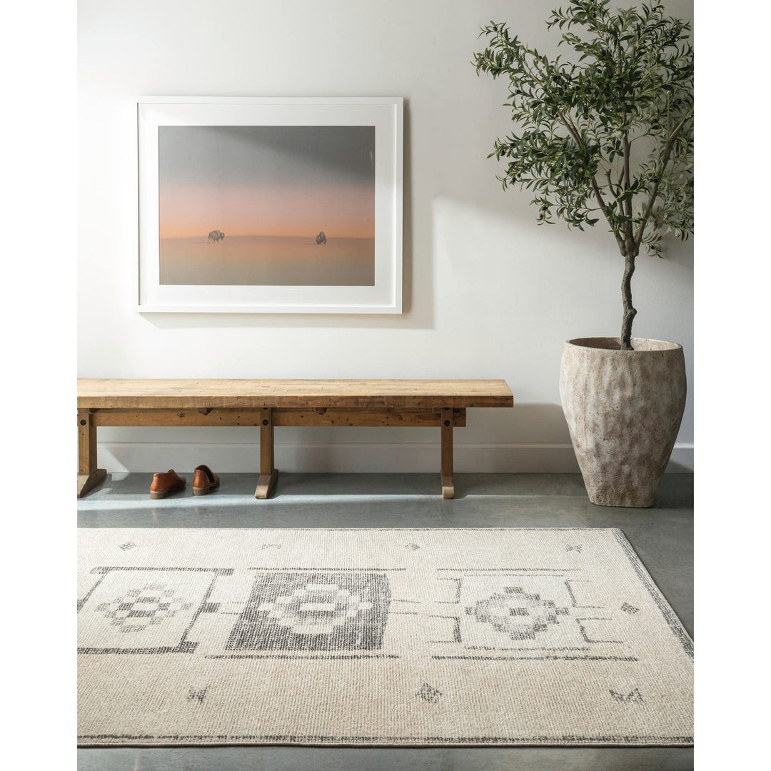 Livabliss x Becki Owens Solana Medallion Area Rug 7'10" x 10' Taupe/Cream 7'10" x 10' - Charcoal