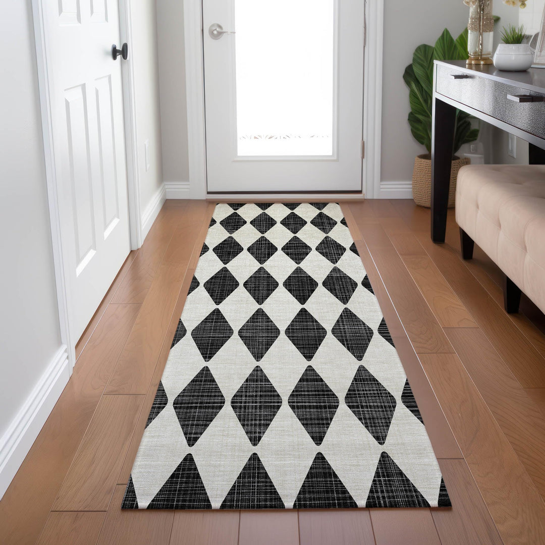 Machine Washable Indoor/ Outdoor Chantille Argyle Rug