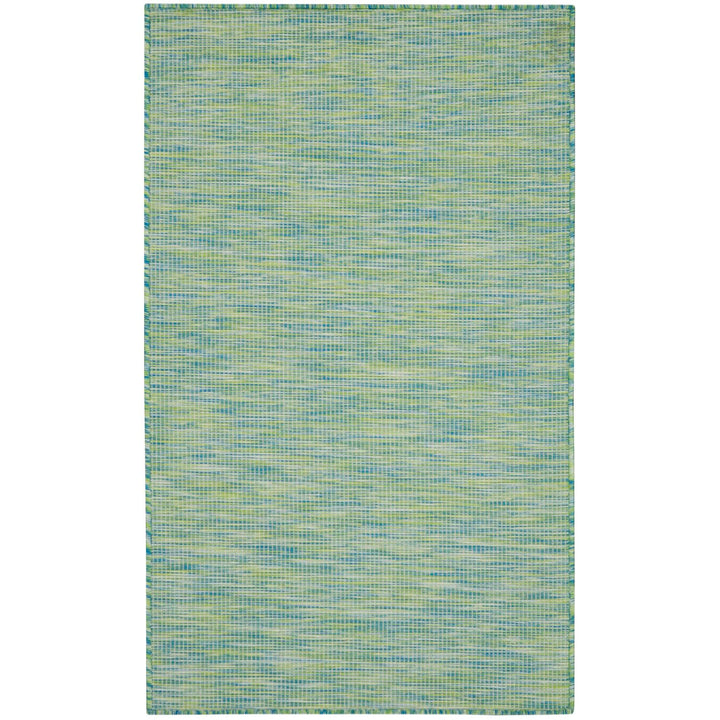 Nourison Positano Indoor/Outdoor Blue/Green 3' x 5' Area Rug Easy Cleaning Non 3' x 5' - Blue/Green