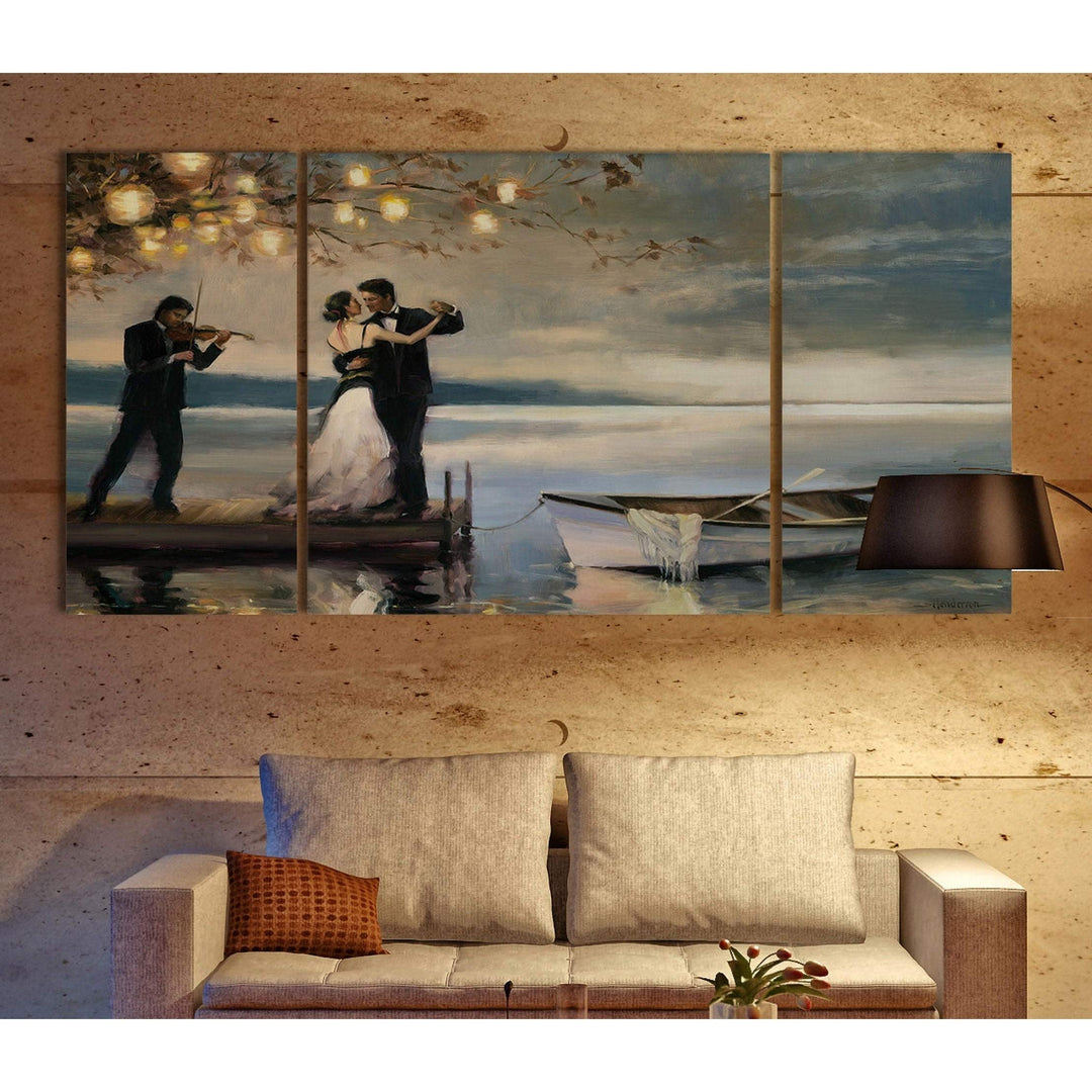 Wexford Home 'Twilight Romance' Canvas Wall Art 24x48