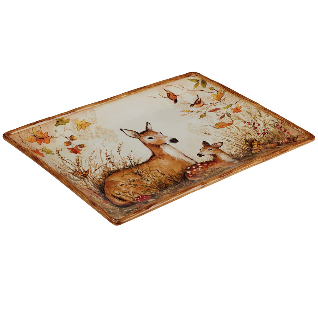 Certified International Pine Forest Rectangular Platter.