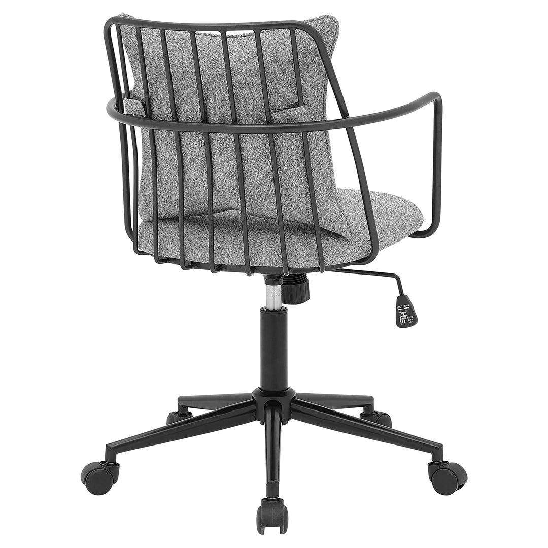 npd furniture and more Edison KD Fabric Office Chair Gray Grey