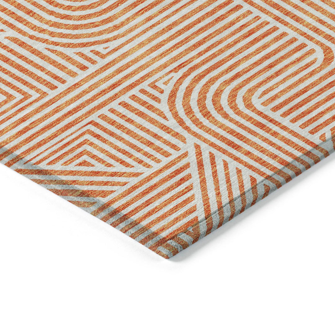 Machine Washable Indoor/ Outdoor Chantille Contemporary Geo Rug