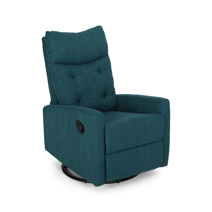 Christopher Knight Home Ishtar Glider Swivel Push Back Nursery Recliner Teal Teal,Black