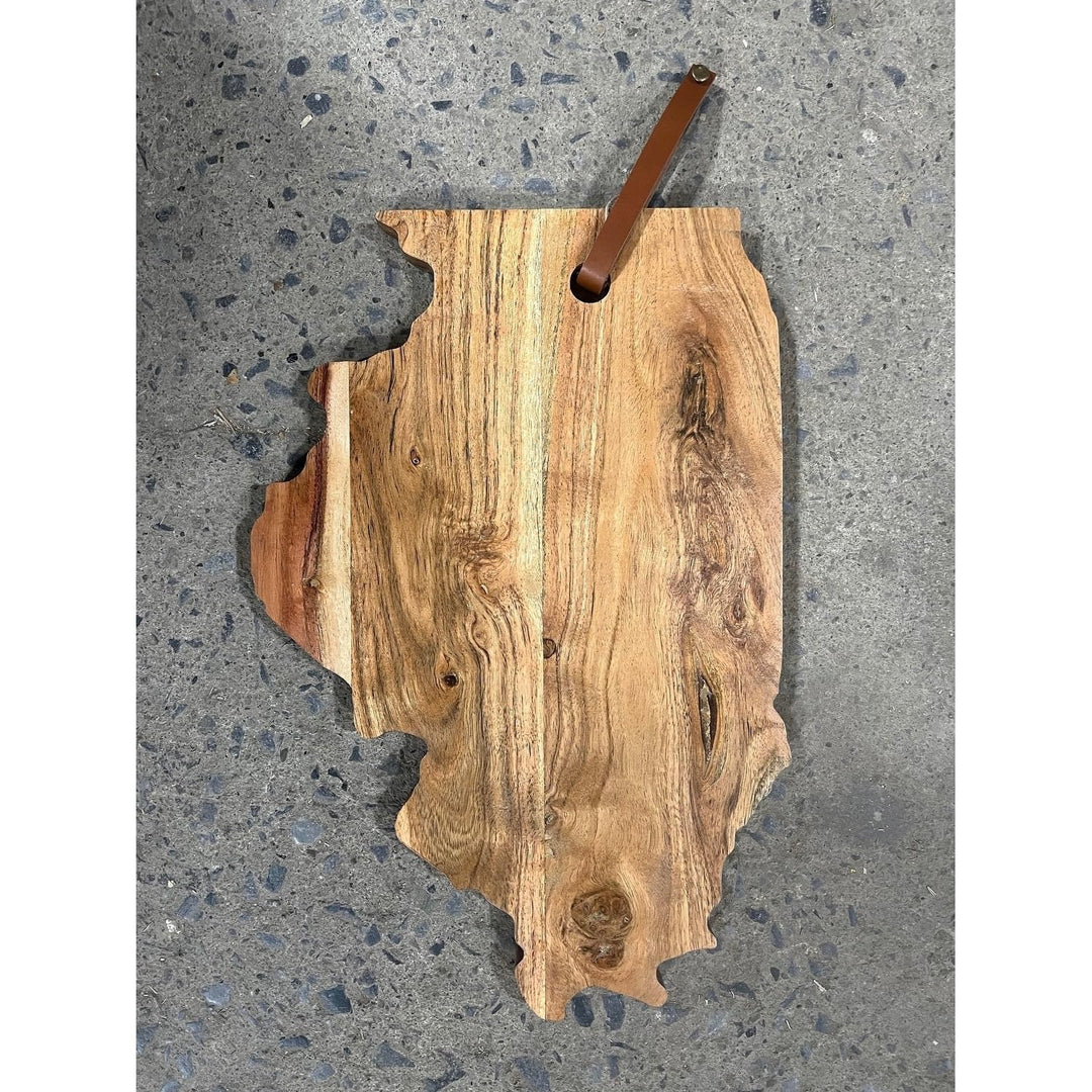 Acacia Wood Illinois Cutting Board A Natural Brown