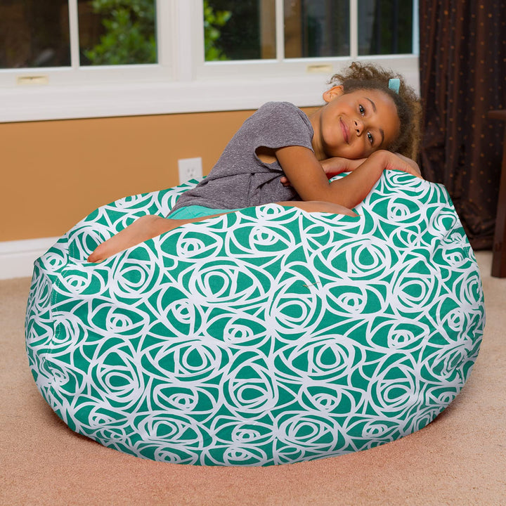 Kids Bean Bag Chair, Big Comfy Chair - Machine Washable Cover