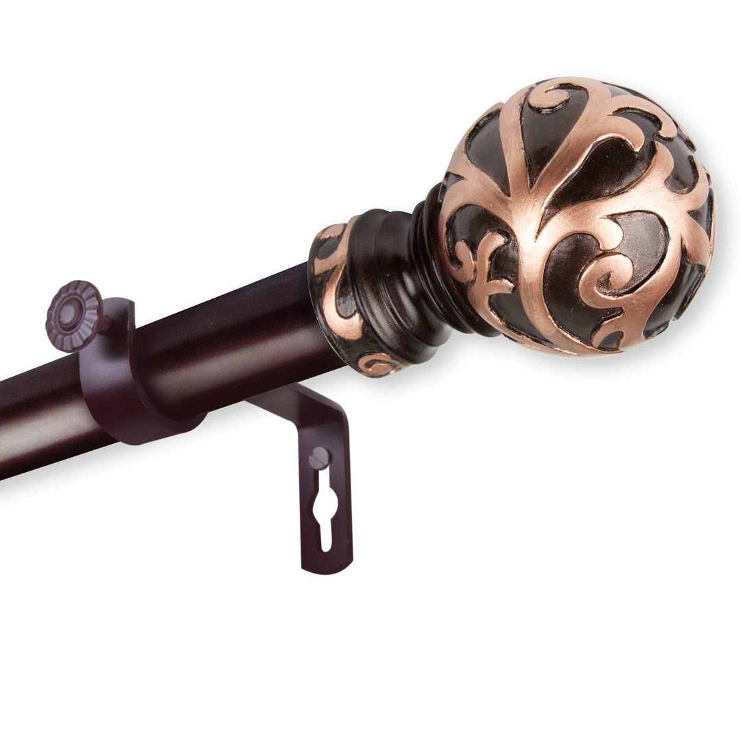 InStyleDesign Silvanus 1 inch Diameter Adjustable Curtain Rod