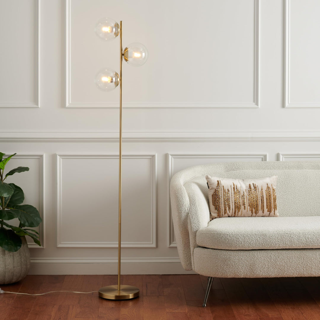 Lighting Modern 65-inch Floor Lamp 12 in. W X 11 D 65 H Gold Contemporary