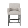 Christopher Knight Home Armga Upholstered 26 inch Counter Stool - Light Light Gray/Gray