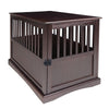 Casual Home Wooden Large Pet Crate End Table Espresso 24 x 36.5 x 29.5 in 24"W x 36.5"D x 29.25"H - Espresso