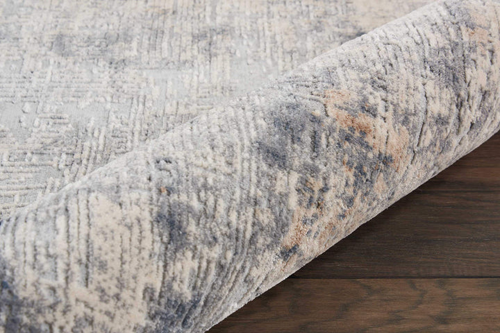 Rustic Textures Distressed Contemporary Abstract Area Rug