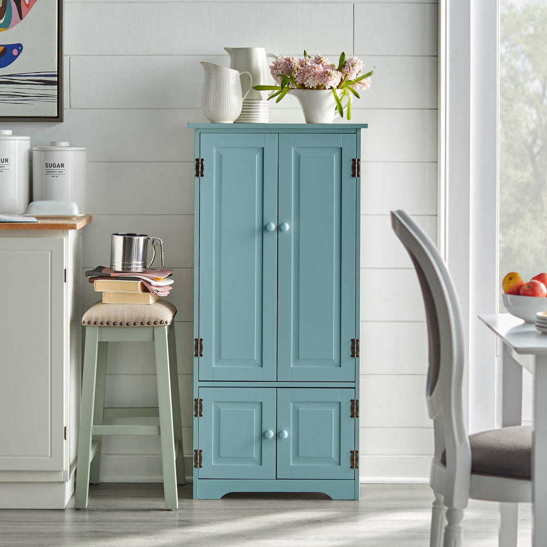 Simple Living Aston Tall Cabinet Antique Blue Painted