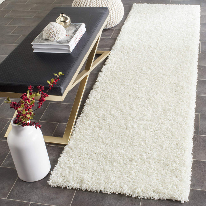 SAFAVIEH Athens Shag Collection Runner Rug - 2'3" x 8' Seafoam Non-Shedding &