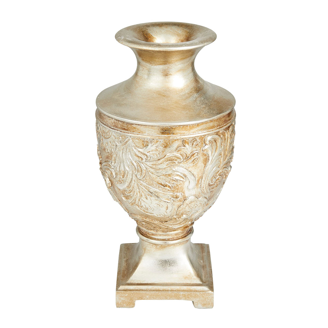 Gold Polystone Traditional Vase Polyresin